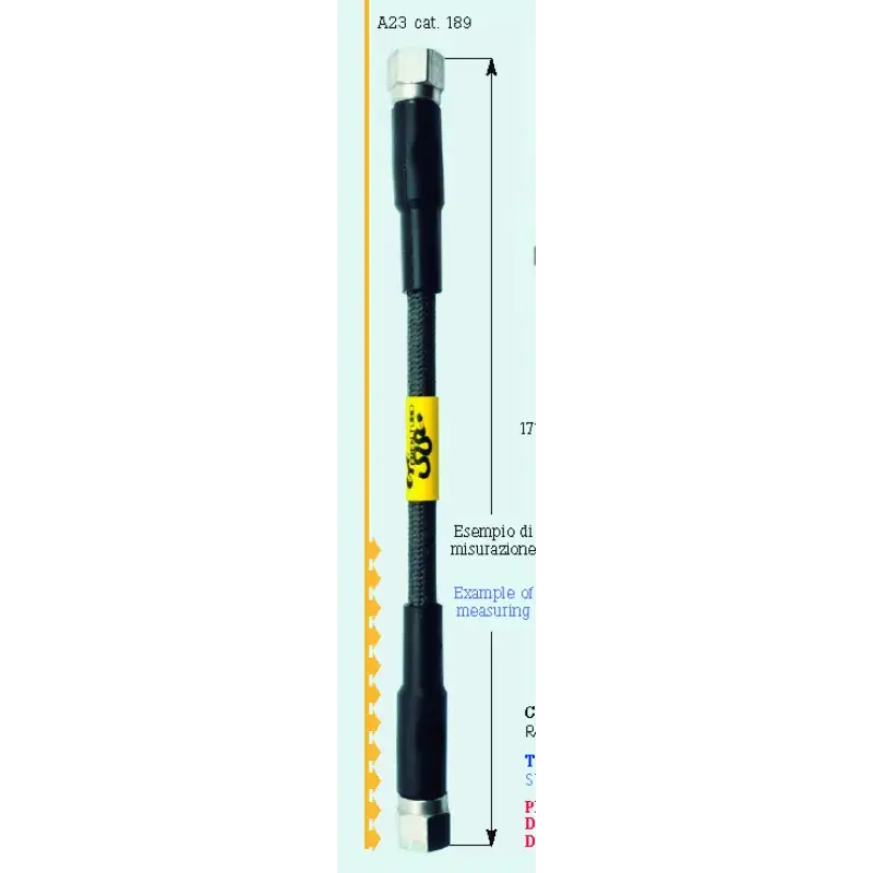 Garantía De Devolución De Dinero Tubo latiguillo carbono 425 mm negro Fren Tubo A09C0425 – Línea de freno moto Carbotech