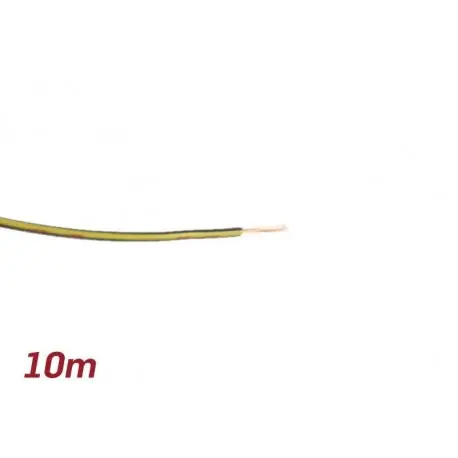Cable eléctrico UNIVERSAL 0,85mm² 10m negro, amarillo Precio Bajo