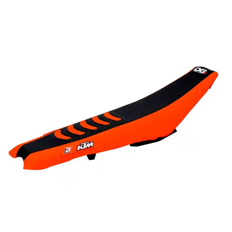 Funda Asiento Blackbird Doble Grip 3 KTM EXC/EXC-F 17-18 SX/SX-F 16-18 Negro/Naranja Última Versión