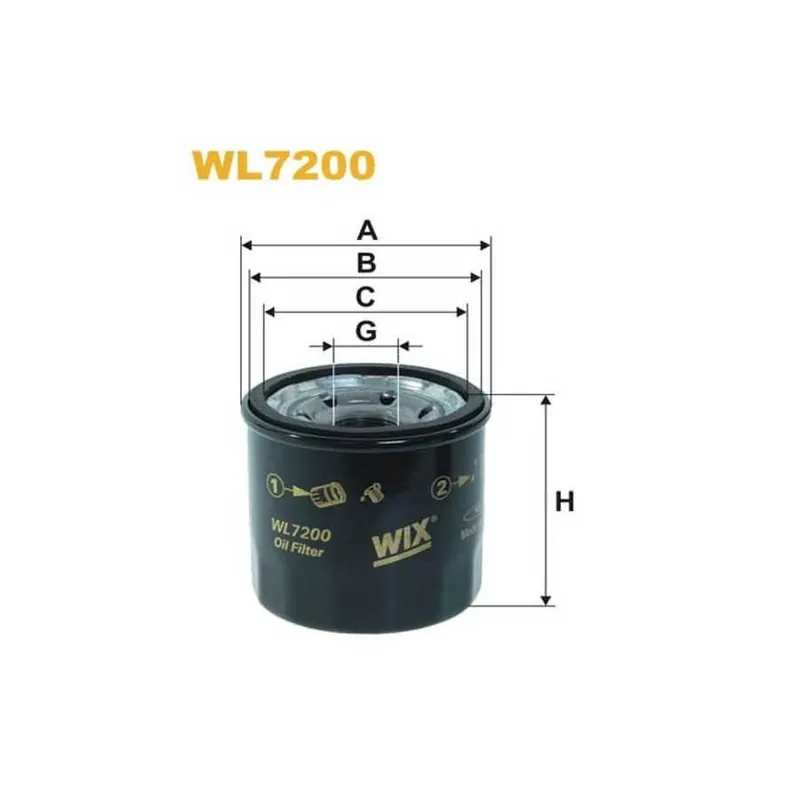 Compra Ahora Filtro aceite WL7200 Wix